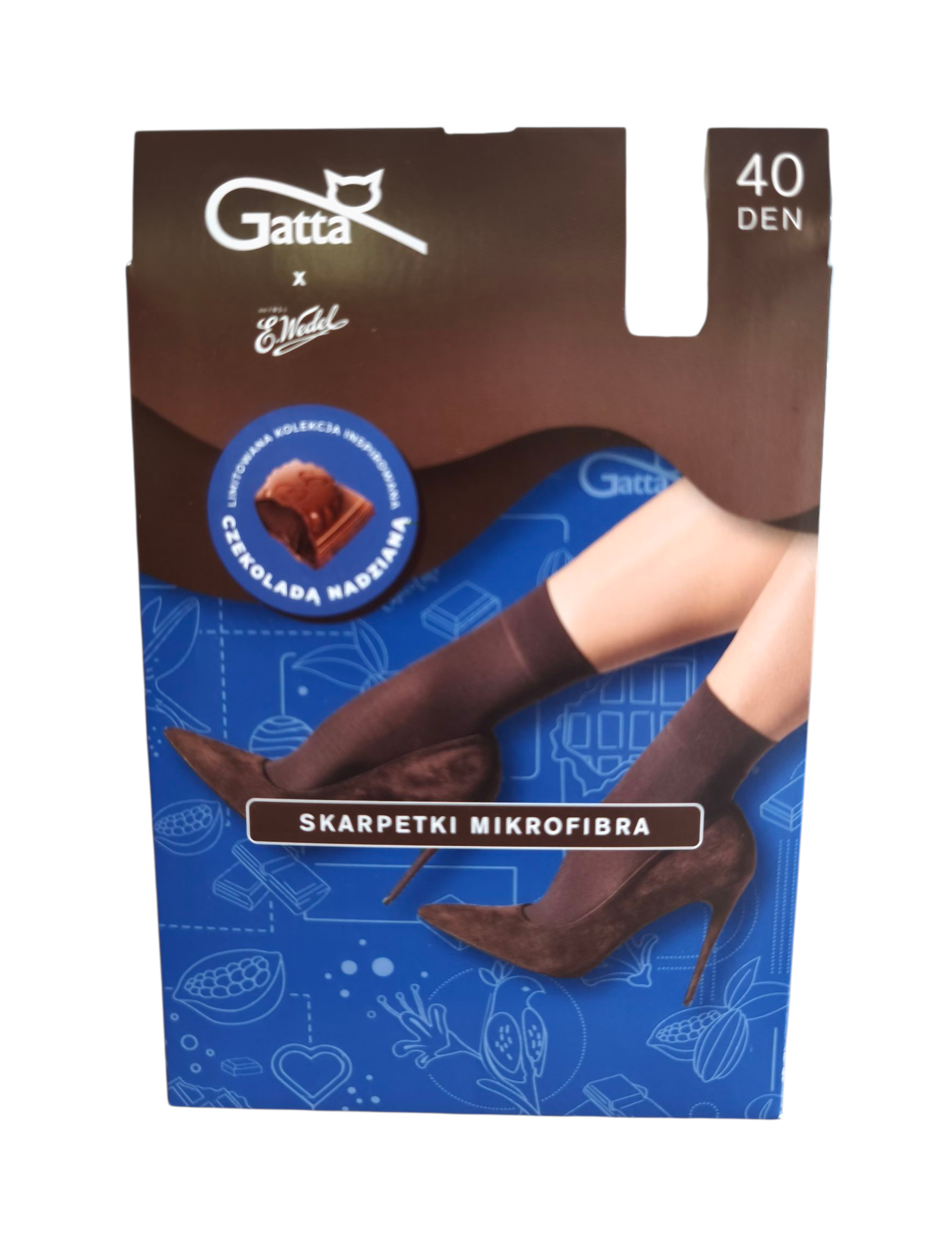 Ponožky 40 DEN - tmavá čokoláda - dark choco