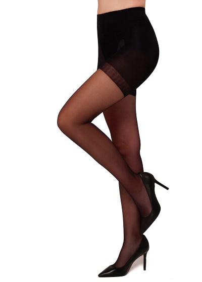 Push-up pančuchy SILVA 20 DEN - čierne