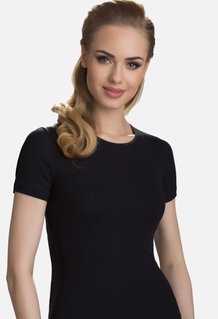 Tričko bavlnené NATASZA čierne