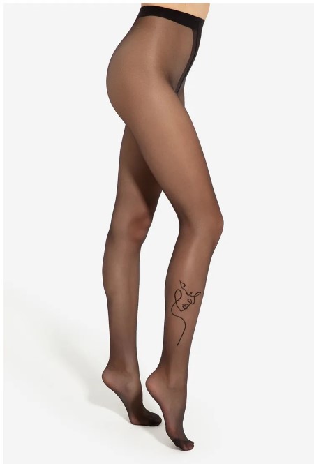 Vzorované pančuchy TATTOO 07