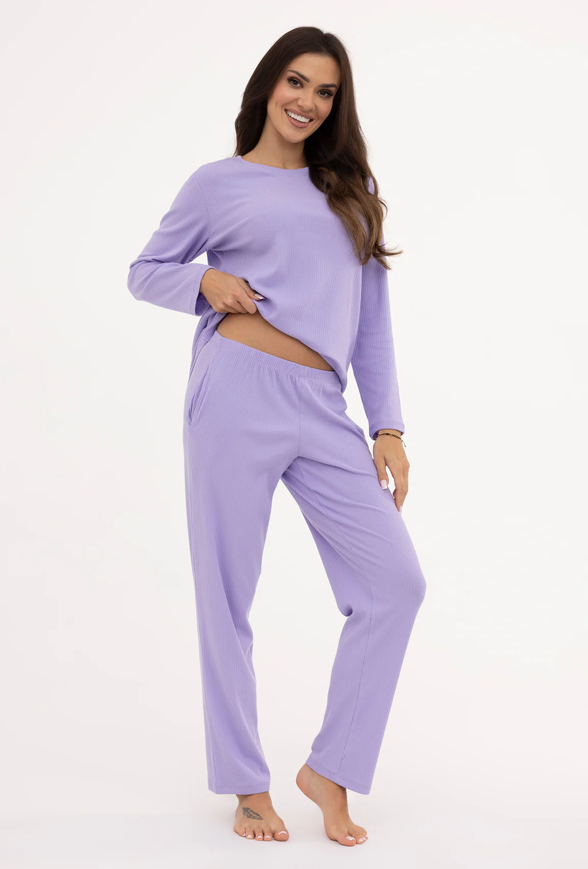 Bavlnené vrúbkované pyžamo DAKOTA