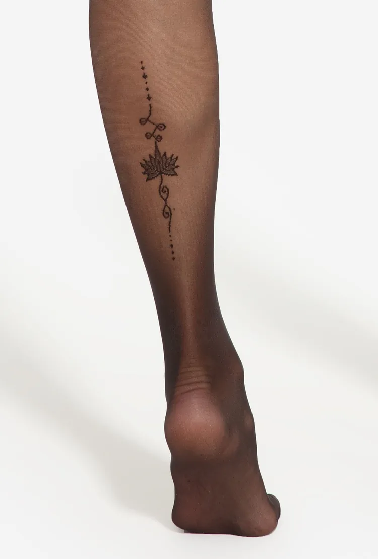 Vzorované pančuchy TATTOO 06