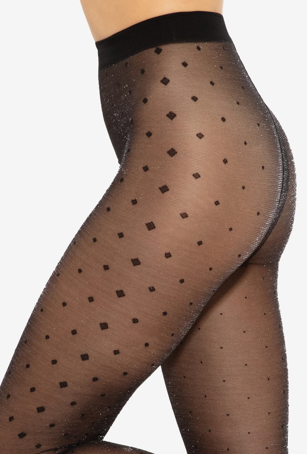 Vzorované pančuchy SILVER PARTY 14