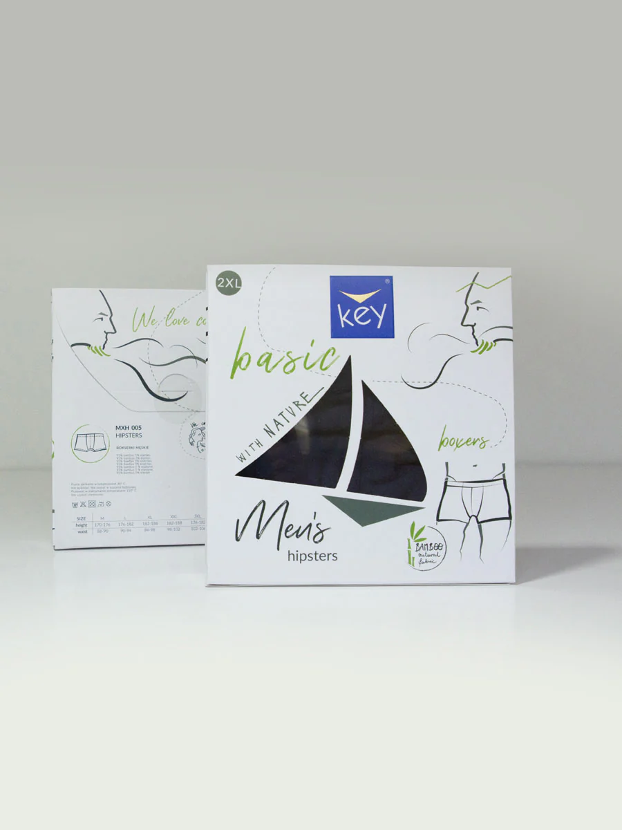 Bambusové boxerky MXH 005 modré