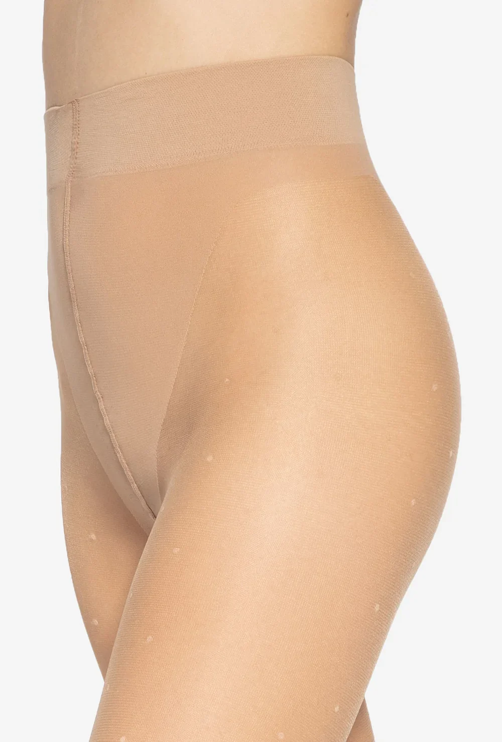 Bodkované pančuchy Q-EKO & DOTS telové 