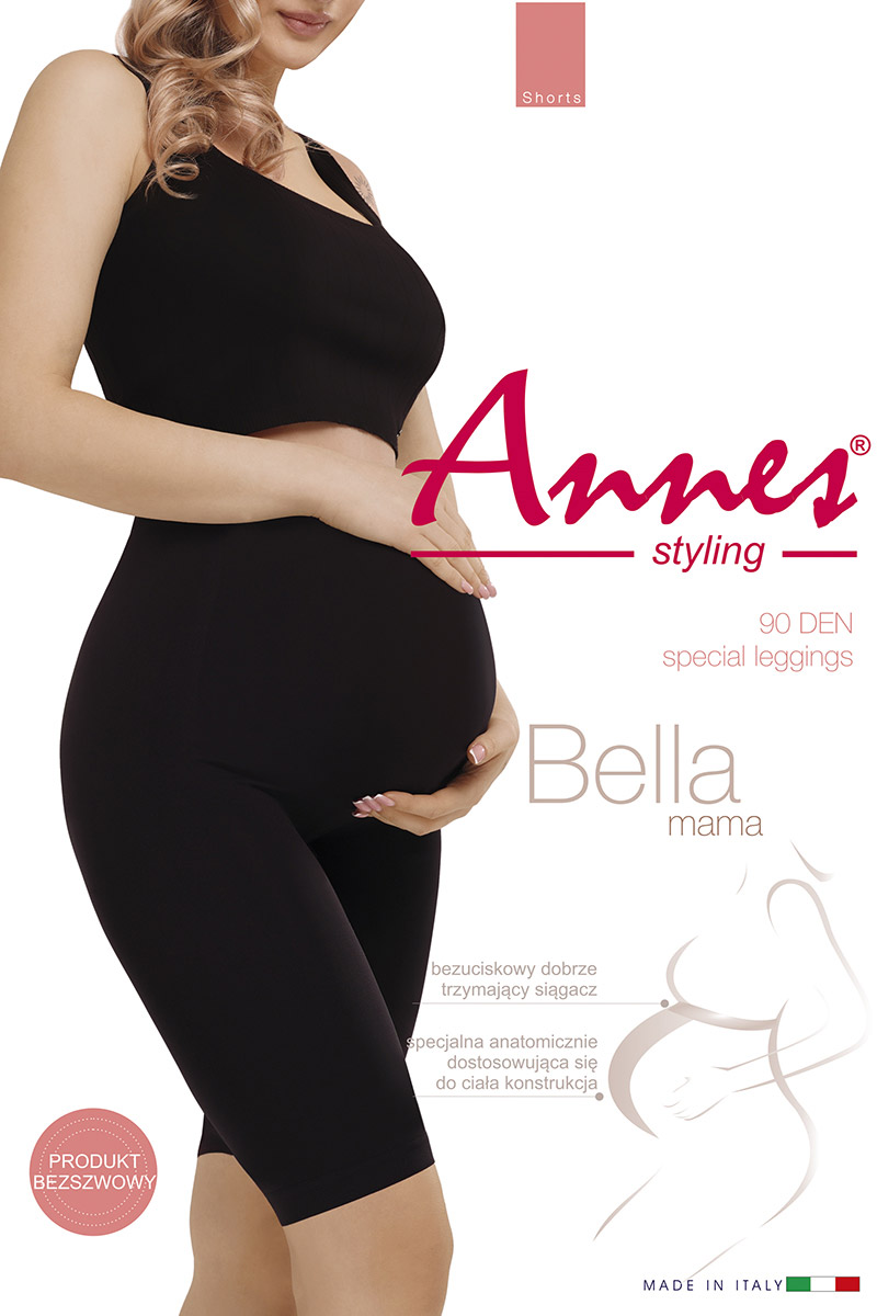 Tehotenské krátke legíny béžové BELLA MAMA 