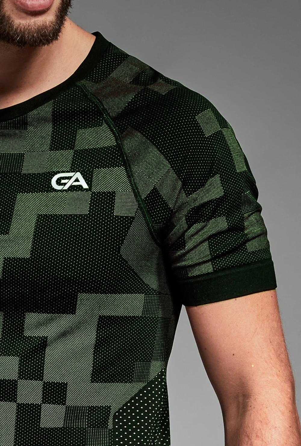 Pánske funkčné tričko BREEZE čierno zelené