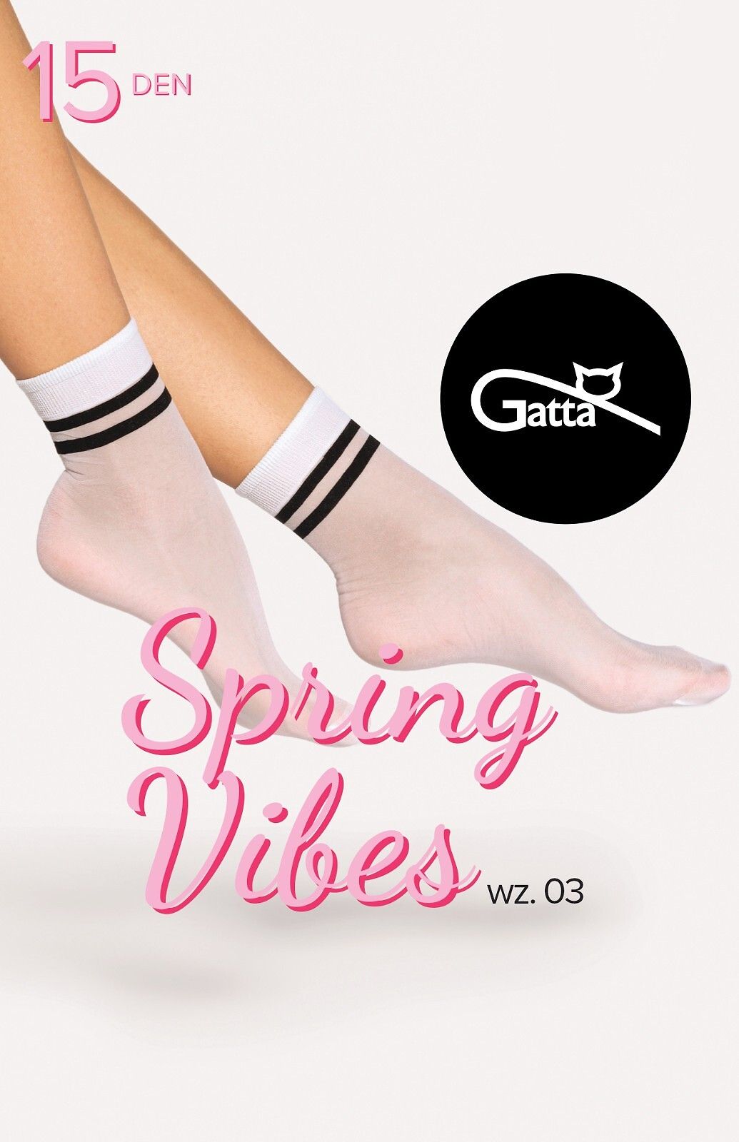 Ponožky so vzorom SPRING VIBES 03