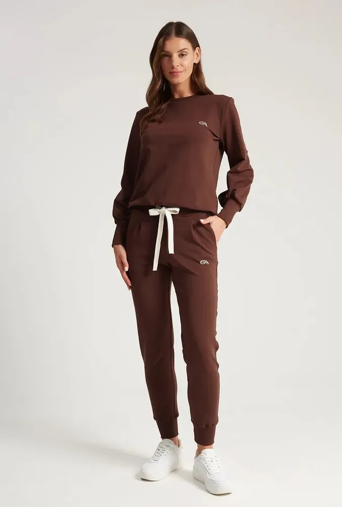 Dámske tepláky GATTA sweatpants GA-hnedá chocolate