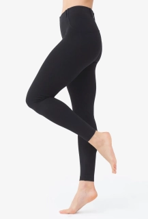 Nohavicové legíny čierne
