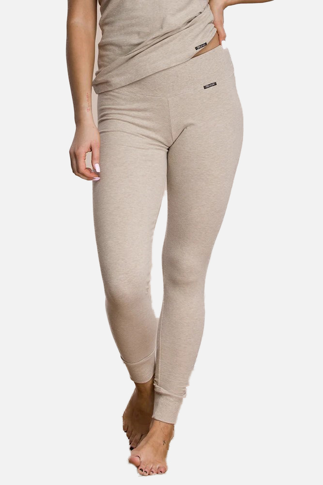 Dámske hrejivé termo legíny HOT TOUCH béžová