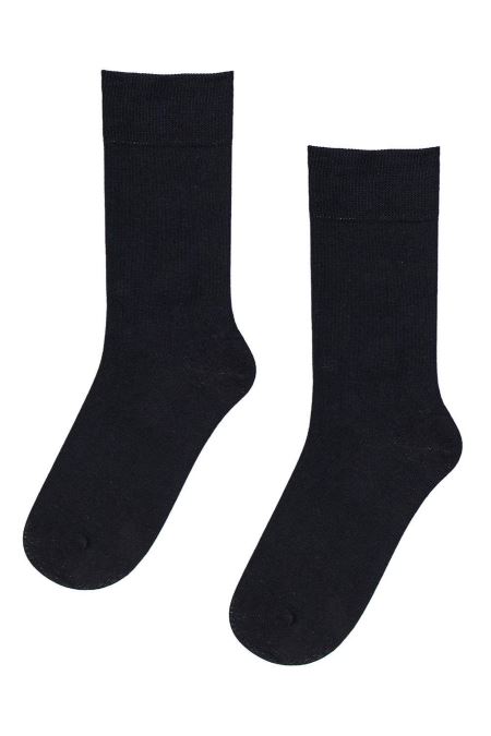 Pánske bavlnené hladké ponožky čierne 3 BALENIE